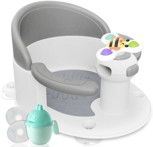 Baby Bath Seat - Safe Toddler Tub Seat for Shower Baby Bathtub - 6 Months & Up