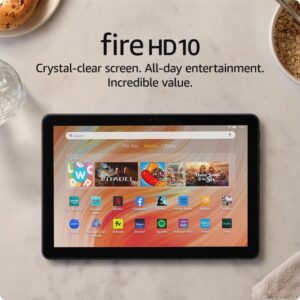 Amazon Fire HD 10 Tablet with 10.1" Full HD Screen, Octa-Core Processor, 3GB RAM, 32GB Storage, Black