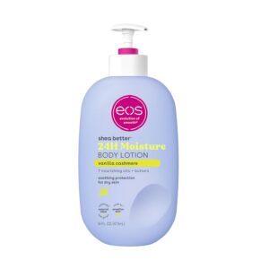 24-Hour Moisture Shea Body Lotion with Vanilla Cashmere, Natural Ingredients, Vegan, 16 fl oz