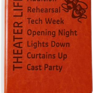 LBWCER Leather Theater Life Notebook - Funny Gift for Actors, Directors, and Writing Enthusiasts