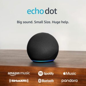 Amazon Echo Dot (Newest Model) with Bigger Vibrant Sound, Helpful Routines and Alexa, Charcoal