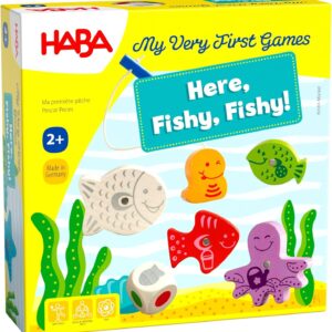 Here Fishy Fishy! Magnetic Fishing Game for Toddlers and Preschoolers Aged 2+, Made in Germany by HABA