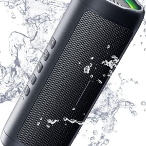 Bluetooth Speaker with HD Sound, Portable Wireless, IPX5 Waterproof, Long Lasting Playtime and TWS Pairing, Perfect for Party, Home, Outdoor, Beach and as Electronic Gift
