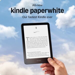 Amazon Kindle Paperwhite 16GB Fastest Ever 7 Inch Glare-Free Display Weeks Battery Life Black