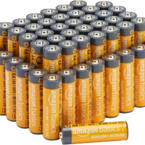 Amazon Basics 48-Pack AA Alkaline High-Performance Batteries with 10-Year Shelf Life
