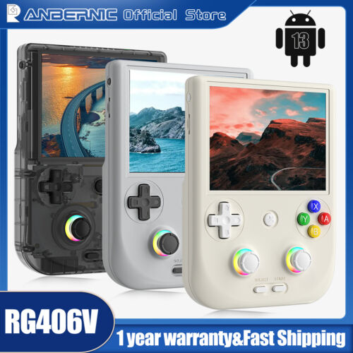 Anbernic RG406V Handheld Game Console with 4'' IPS Touch Screen and Unisoc T820 Powered Android 13