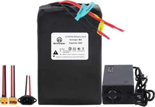 BTR 48V Lithium LiFePO4 16Ah Ebike Battery for Electric Bike Motor