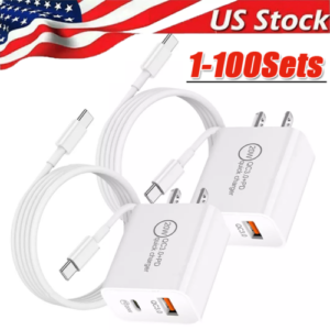 iPhone 15, 16, Pro, Max, and Plus USB-C to USB-C Cable Fast Charging PD Type C Cord Lot