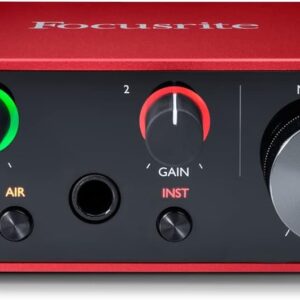 Scarlett Solo 3rd Gen USB Audio Interface for Studio-Quality Recording and Playback