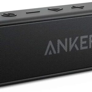 Anker Soundcore 2 Portable Bluetooth Speaker with IPX7 Waterproof, Long-Lasting 24-Hour Playtime, Wireless Stereo Pairing, 12W Stereo Sound, Bluetooth 5, Bassup, Ideal for Home, Shower, Outdoor and Travel Use