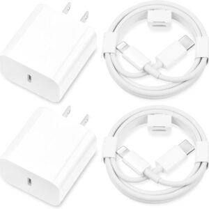 iPhonE MFi Certified Fast Charger 20W Type C Dual Charger for iPhone 14 13 12 11 Pro Max XS XR X iPad AirPods Pro