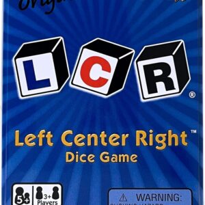 LCR Left Center Right Dice Game Blue Tin