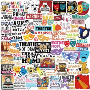Theatre Stickers 50PCS Aesthetic Waterproof Vinyl Stickers for Water Bottle Laptop Phone Skateboard Teens Girls Kids