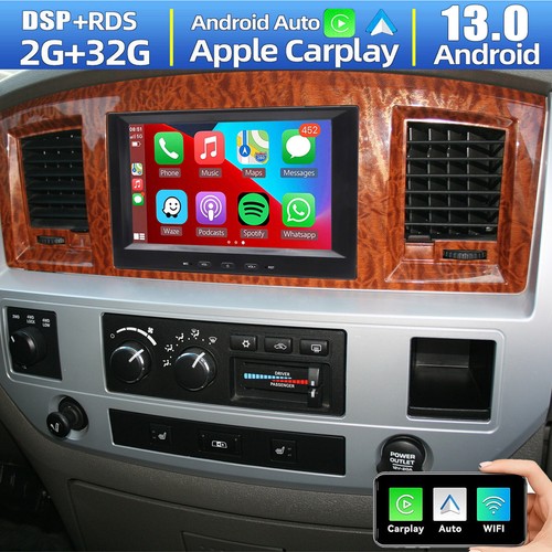 2006-2008 Dodge RAM 1500 2500 3500 4500 5500 Android 13 Car Stereo Radio GPS