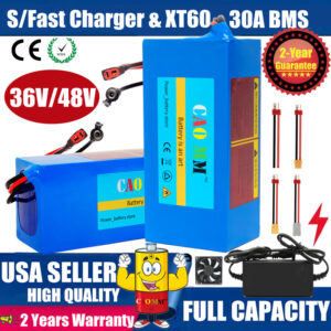 48V Lithium Battery for 200W-1500W Ebike Electric Bicycle Charger 8AH/14AH/20AH