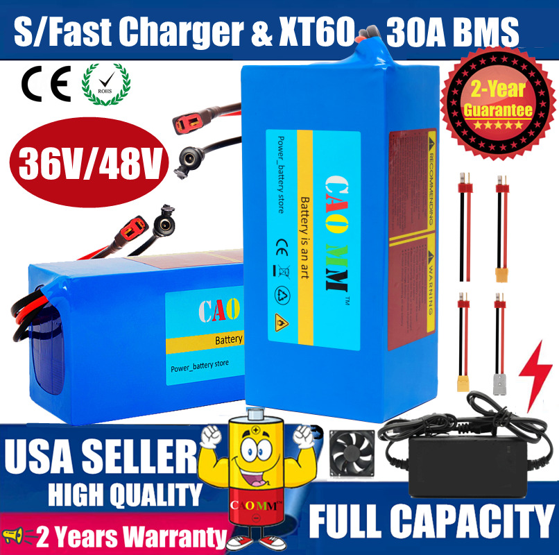 48V Lithium Battery for 200W-1500W Ebike Electric Bicycle Charger 8AH/14AH/20AH