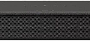 Sony S100F 2.0ch Soundbar with Bass Reflex Speaker Integrated Tweeter and Bluetooth HTS100F Compact Home Office Soundbar with Clear Sound Black