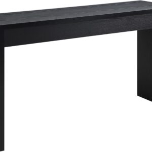 Black 48" Modern Console Table for Living Room Sofa and Entryway Hall Foyer Display