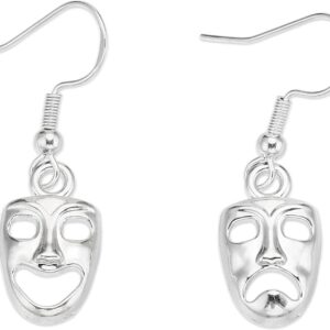 Theatre Gift Earrings for Women Teen Actress Comedy Tragedy Masks Actor Theatre Merch Drama