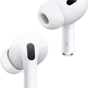 Apple AirPods Pro 2 Wireless Earbuds with Active Noise Cancellation, Hearing Aid Feature, Bluetooth, Transparency, Personalized Spatial Audio, High-Fidelity Sound, H2 Chip and USB-C Charging