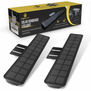 Solar Powered Real Estate Advertising Sign Lights BICSSL-01 BLK 2 Pack