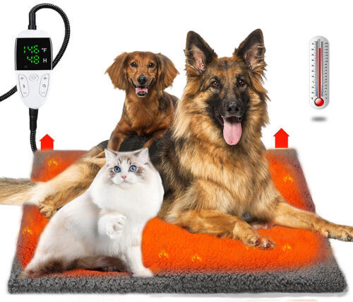 Waterproof Electric Heating Pad for Large Pets - Washable Dog and Cat Warmer Blanket Mat