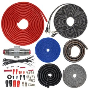 3500W 4 Gauge Complete Amplifier Install Wiring Amp Kit SoundBox ECK4