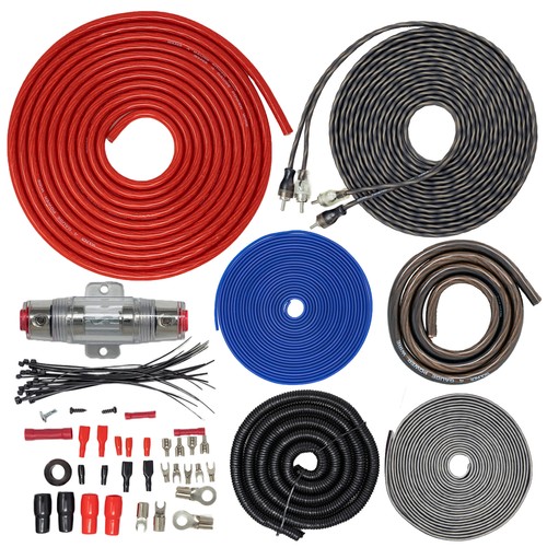 3500W 4 Gauge Complete Amplifier Install Wiring Amp Kit SoundBox ECK4
