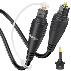 Short Optical Audio Cable 0.2m 7 Inch Slim Digital Toslink Fiber Optic Cable for Sound Bar TV