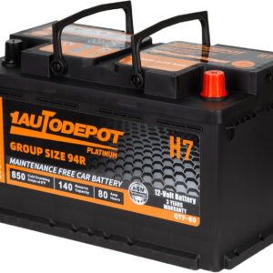 BCI Group 94R 12V 80Ah H7 Automotive Battery Premium Maintenance Free AGM 850CCA 140RC Car Battery