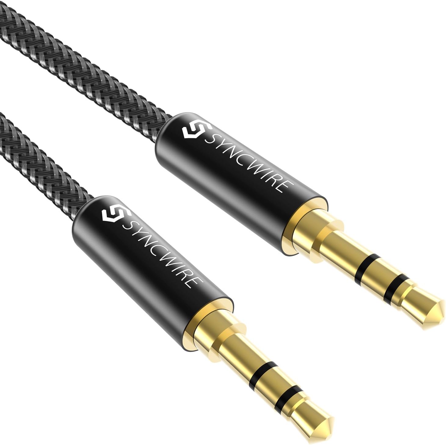 Syncwire 3.5mm Nylon Braided Aux Cable for Headphones Car Home Stereos iPhone iPad iPod Echo