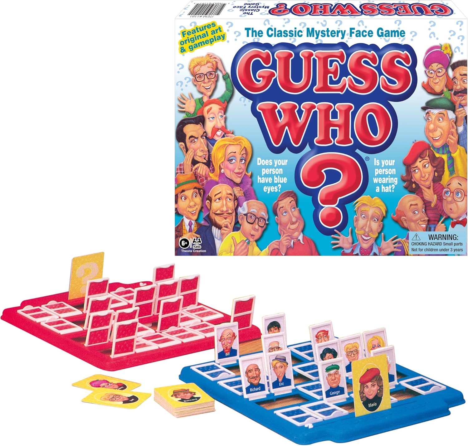 Classic Children's Mystery Board Game Guess Who by Winning Moves Games USA for 2 Players Ages 6+