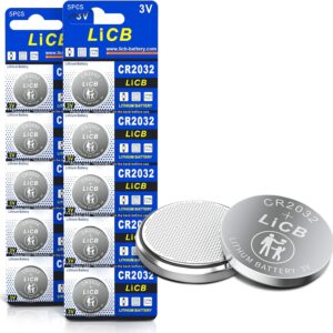 LiCB CR2032 3V Lithium Battery 10 Pack