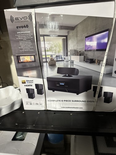 Evo40 Home Theater Complete 6 Piece Set New in Box Factory Sealed