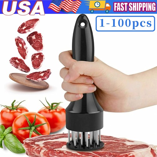 Stainless Steel Meat Tenderizer Tool with 21 Needles for Kitchen Use USA