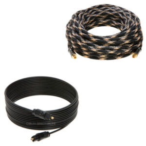 Toslink Cable Fiber Optical Digital Audio SPDIF Sound Bar Cord 1ft 50ft Lot