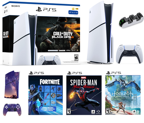 2024 Sony PlayStation 5 Disc Edition 3TB PS5 Console Holiday Bundle