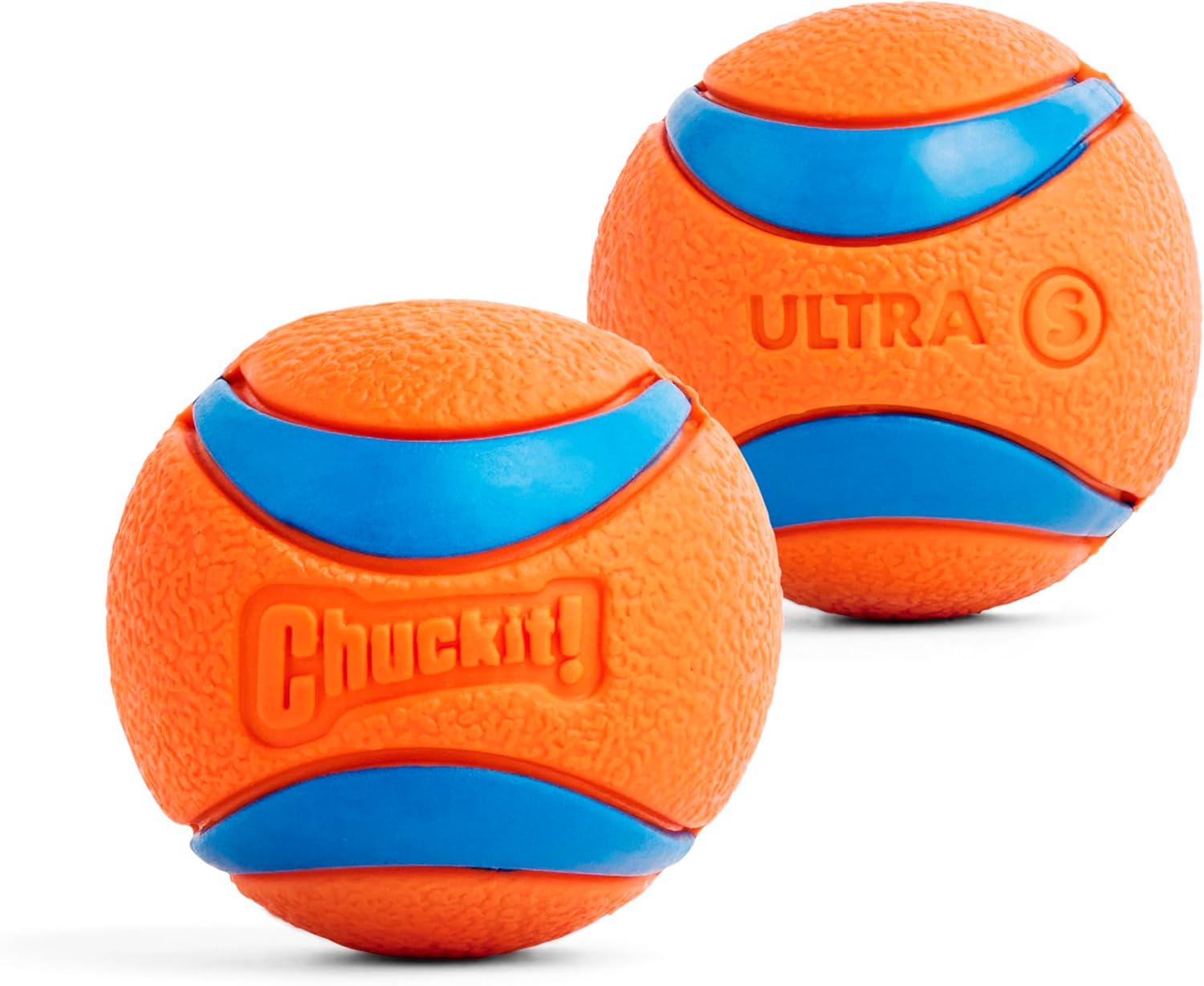Durable Rubber Dog Balls for Fetching Small 2 Inch Ultra Ball Dog Toy Pack of 2