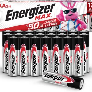 Energizer MAX AA Alkaline Batteries 24 Count Double A Battery