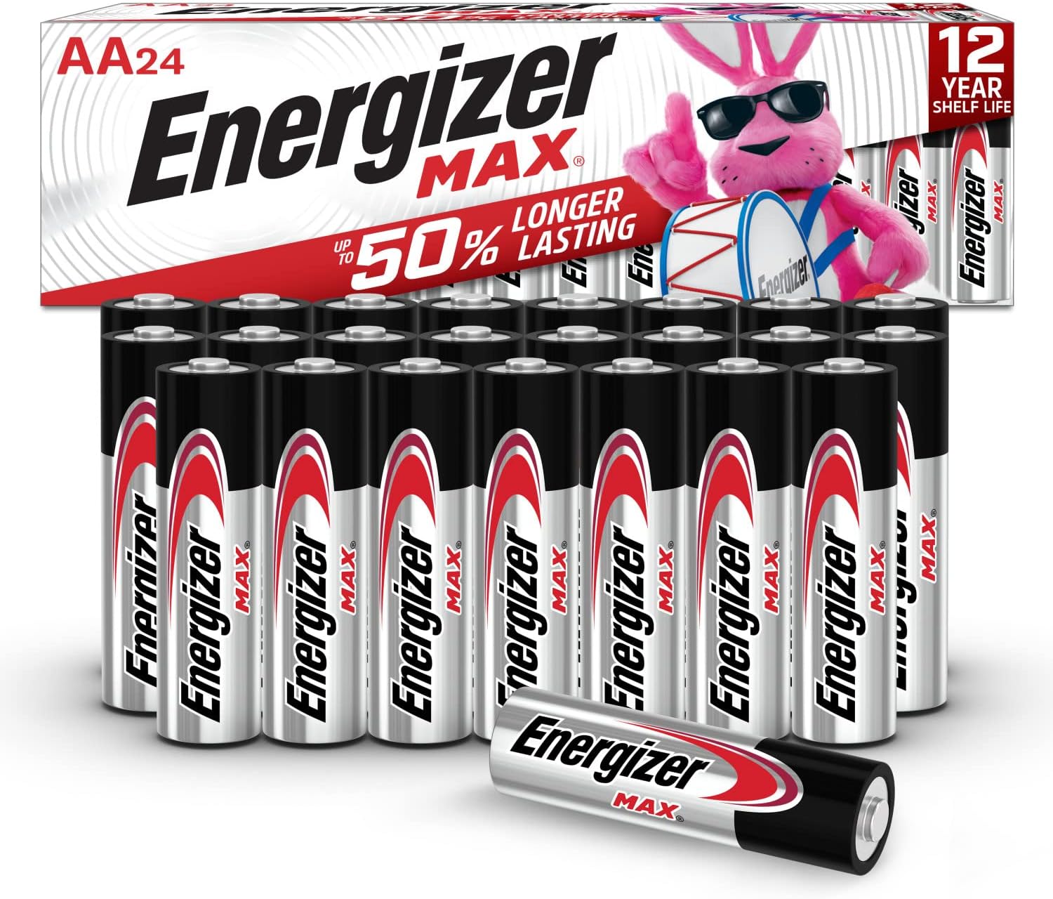 Energizer MAX AA Alkaline Batteries 24 Count Double A Battery