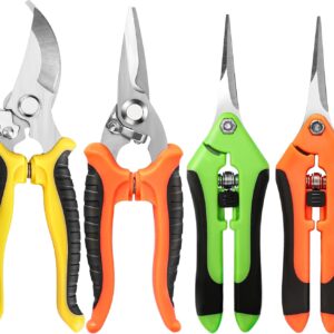 Stainless Steel Garden Pruning Shears Scissors Clippers Snips Gardening Tools Set