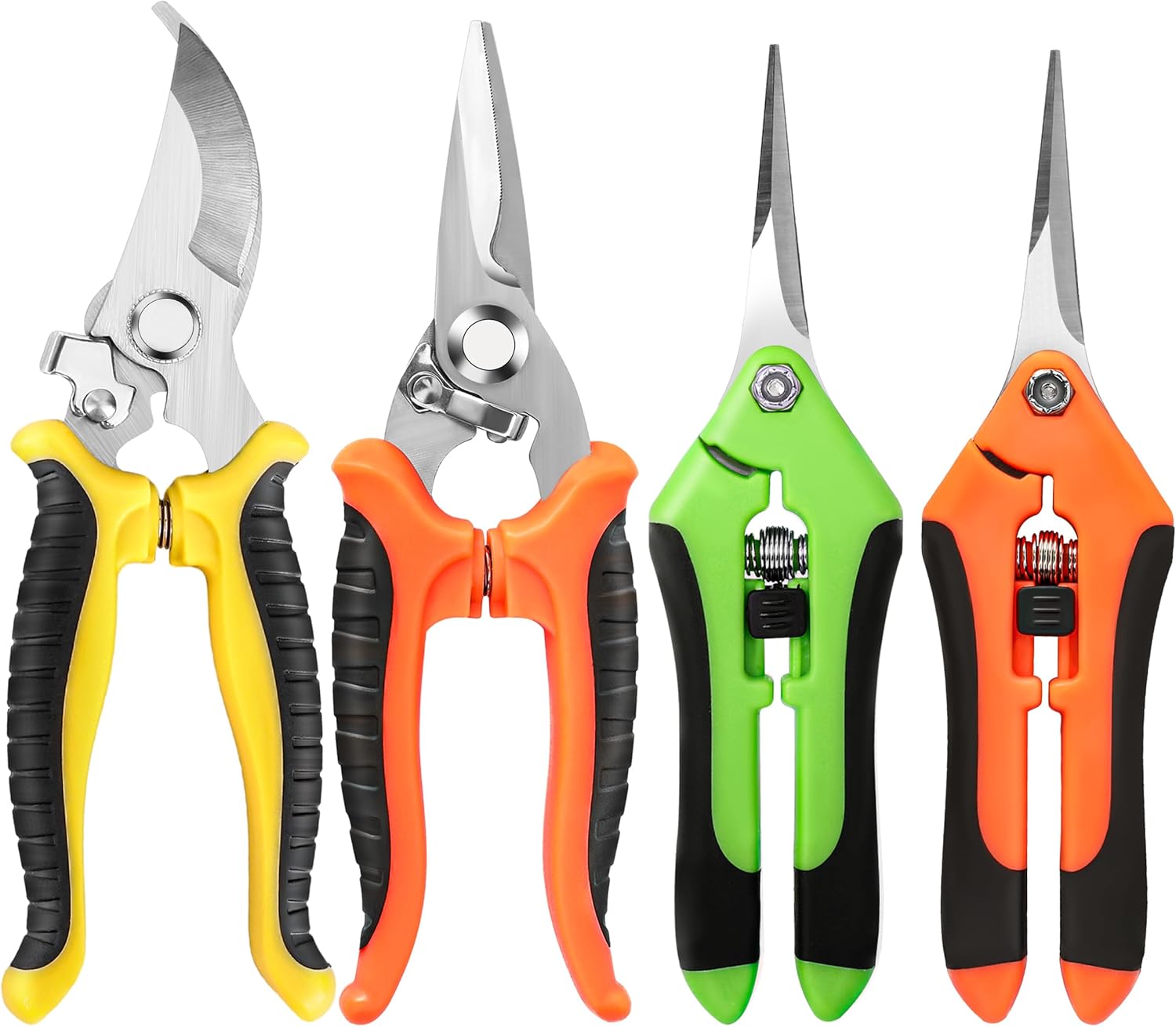 Stainless Steel Garden Pruning Shears Scissors Clippers Snips Gardening Tools Set