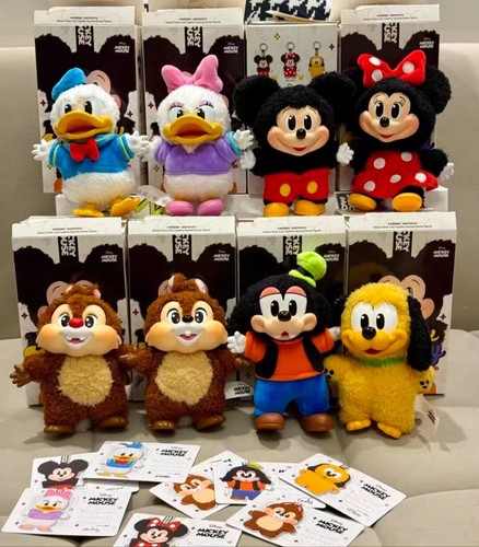 POP MART Mickey Family Cute Together Keychain Series Blind Box Figure