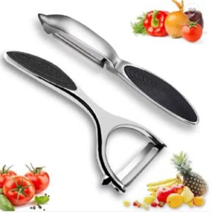 Stainless Steel Vegetable Fruit Peeler 2-Pack Non-Slip Handle Potato Peeler
