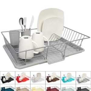 3-Piece Kitchen Sink Dish Drainer Set Assorted Colors Sweet Home Collection