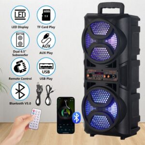 3000W Portable Bluetooth Speaker Subwoofer Heavy Bass Sound System Party with Remote