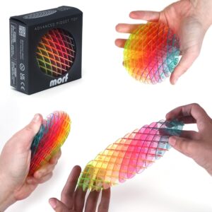 Morf Fidget Worm Toy Rainbow Small Quiet Desk Fidgets for Adults and Kids USA Patent Pending Sensory Figgy Toys