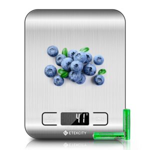 Etekcity Digital Kitchen Scale for Weight Loss, Baking, Cooking, Keto and Meal Prep in Grams and Ounces with LCD Display and 304 Stainless Steel