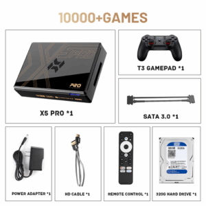 Super Console X5 PRO RK3588 8G DDR4 Retro Video Game Console 4T HDD 16000+ Games