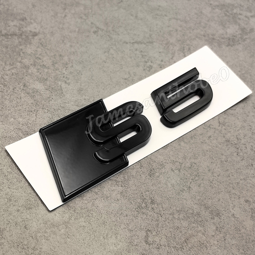 3D S5 All Glossy Black Rear Trunk Emblem Tailgate Nameplate Badge Sport